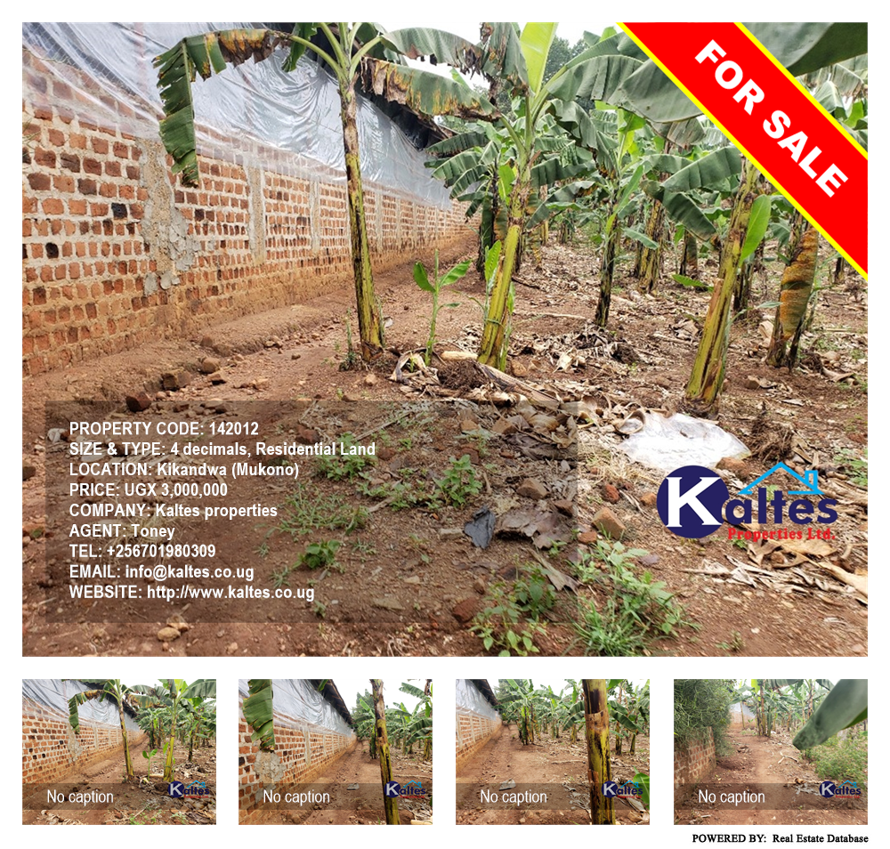 Residential Land  for sale in Kikandwa Mukono Uganda, code: 142012