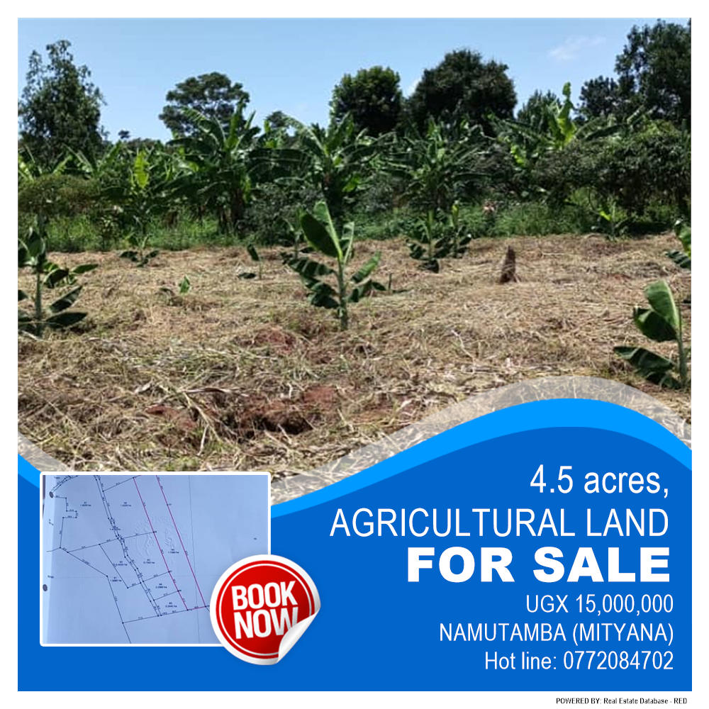 Agricultural Land  for sale in Namutamba Mityana Uganda, code: 142027