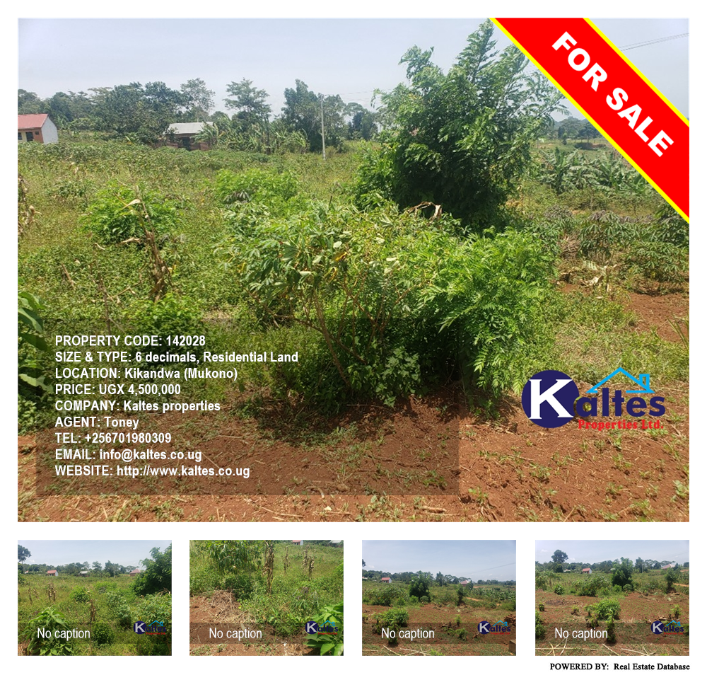 Residential Land  for sale in Kikandwa Mukono Uganda, code: 142028