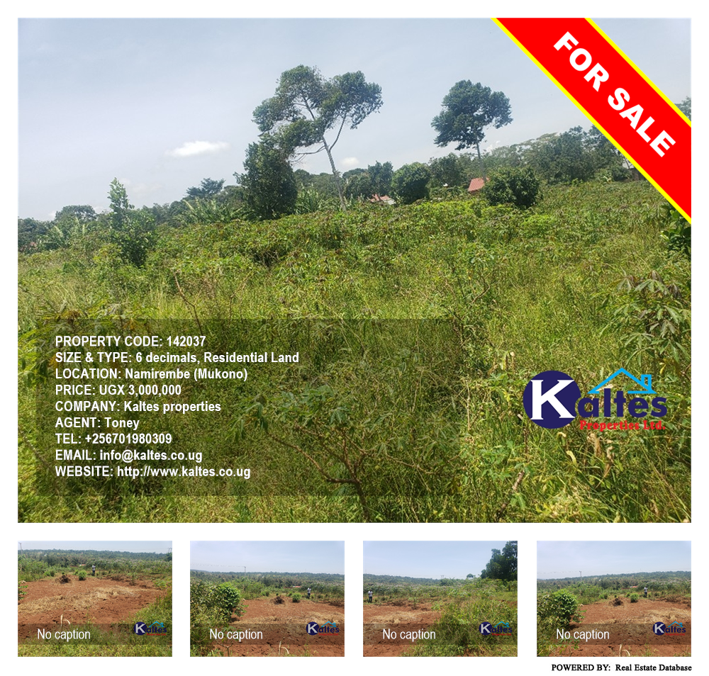 Residential Land  for sale in Namirembe Mukono Uganda, code: 142037