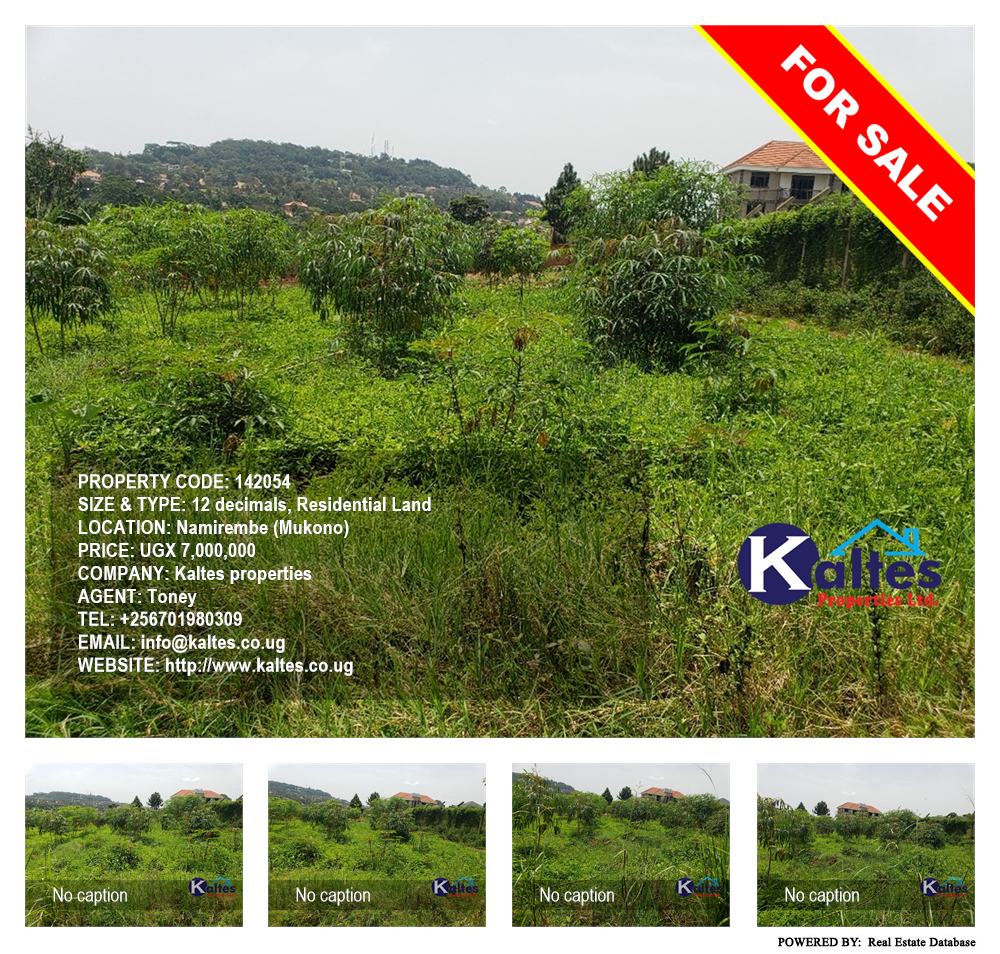 Residential Land  for sale in Namirembe Mukono Uganda, code: 142054