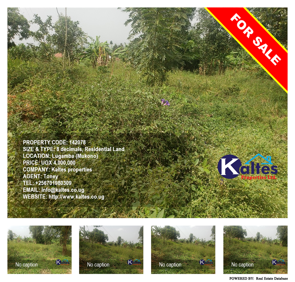 Residential Land  for sale in Lugamba Mukono Uganda, code: 142078
