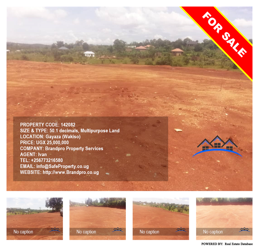 Multipurpose Land  for sale in Gayaza Wakiso Uganda, code: 142082