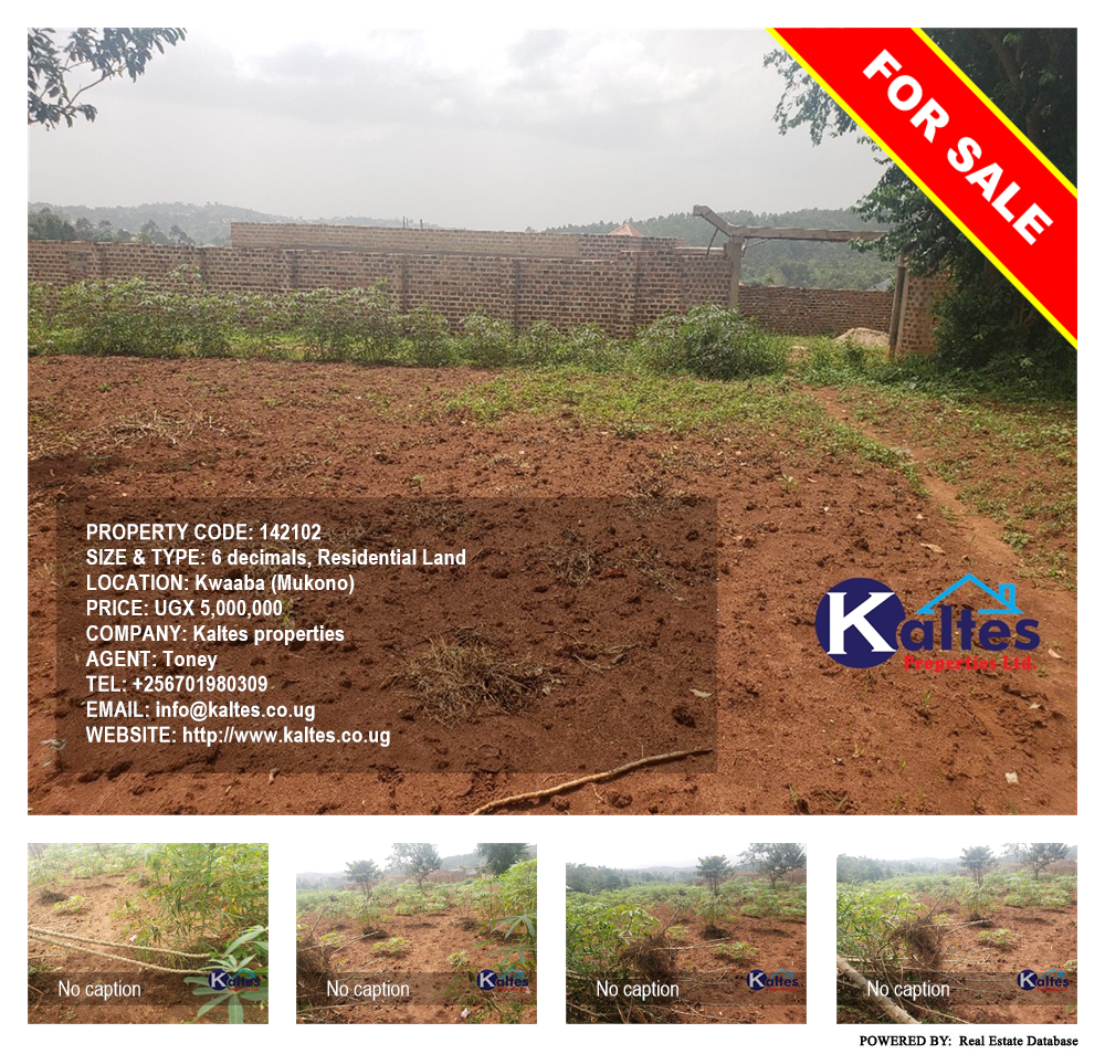Residential Land  for sale in Kwaaba Mukono Uganda, code: 142102