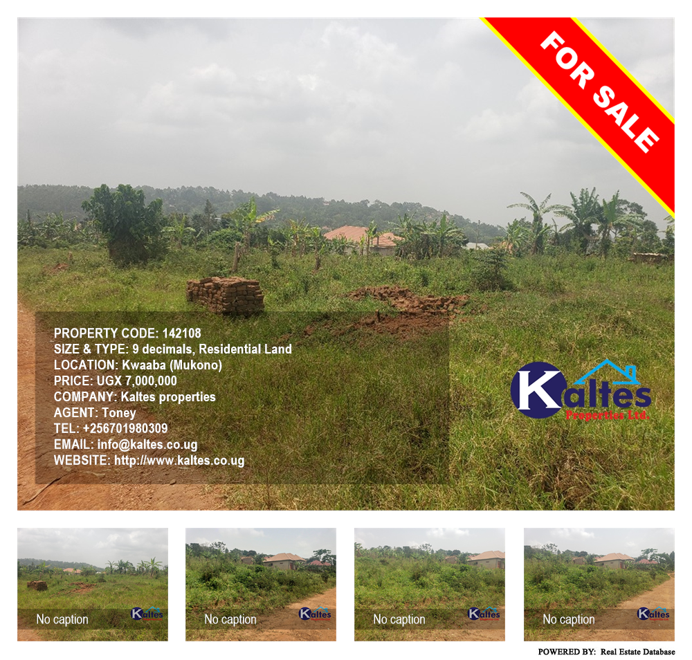 Residential Land  for sale in Kwaaba Mukono Uganda, code: 142108