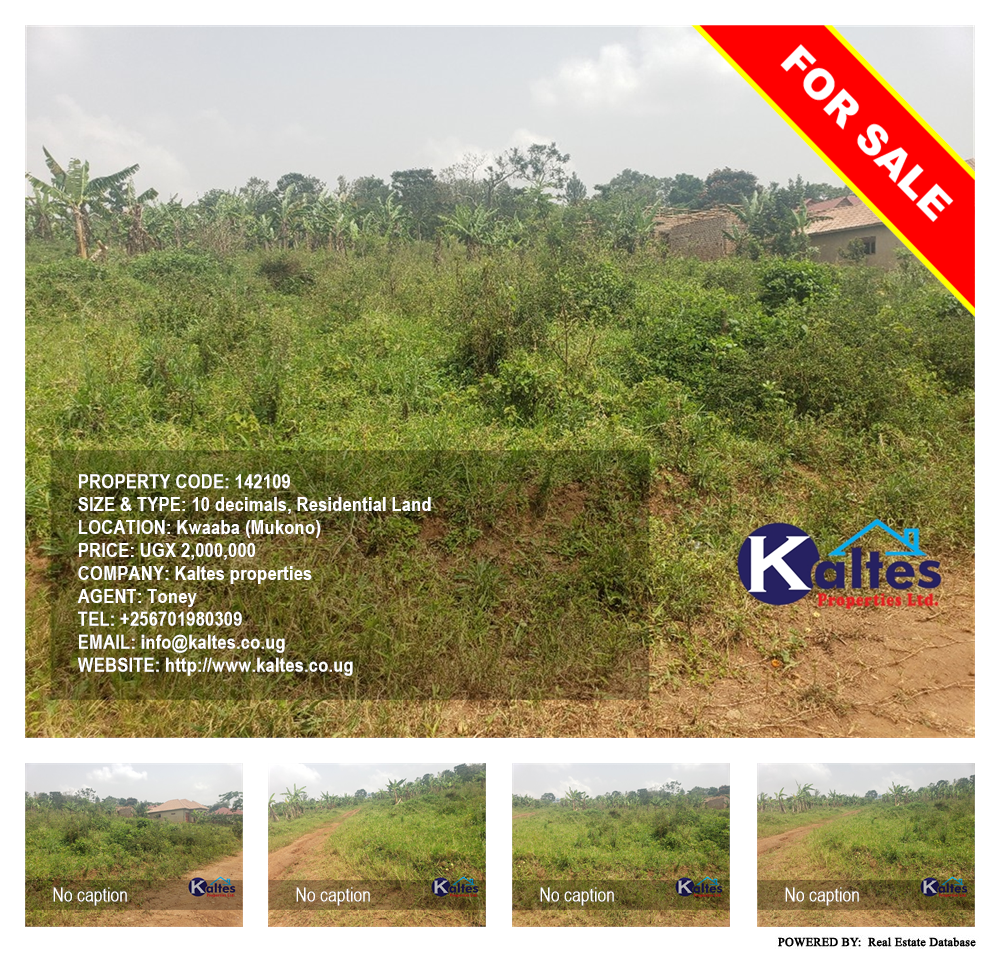 Residential Land  for sale in Kwaaba Mukono Uganda, code: 142109