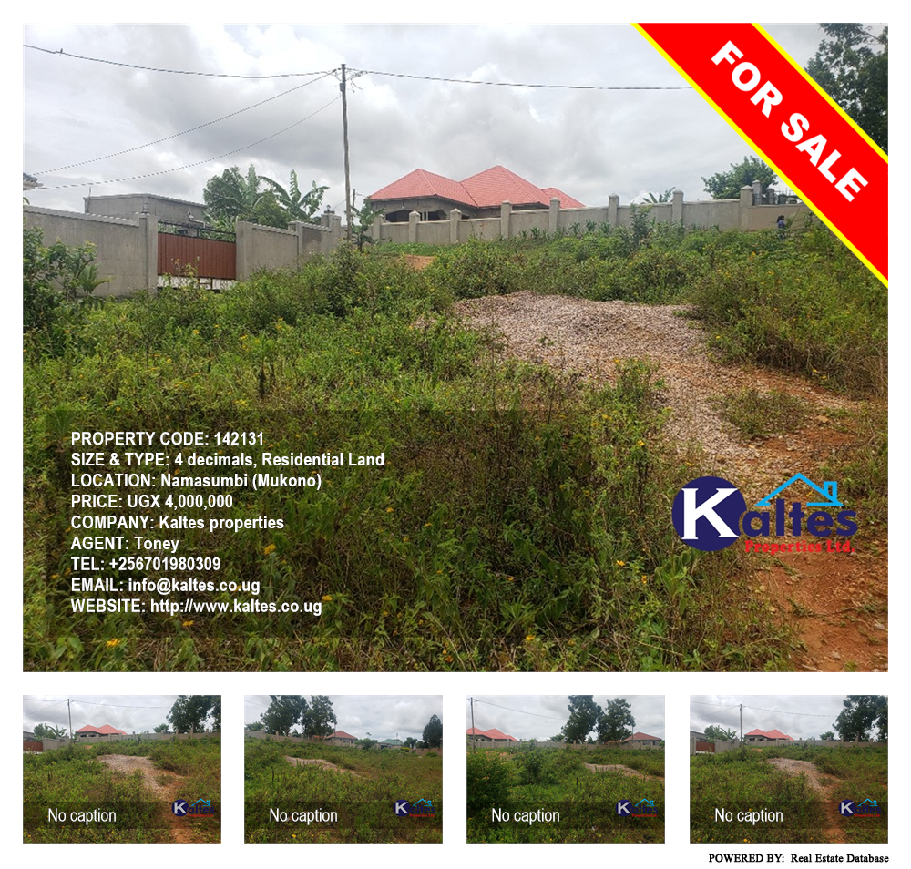 Residential Land  for sale in Namasumbi Mukono Uganda, code: 142131