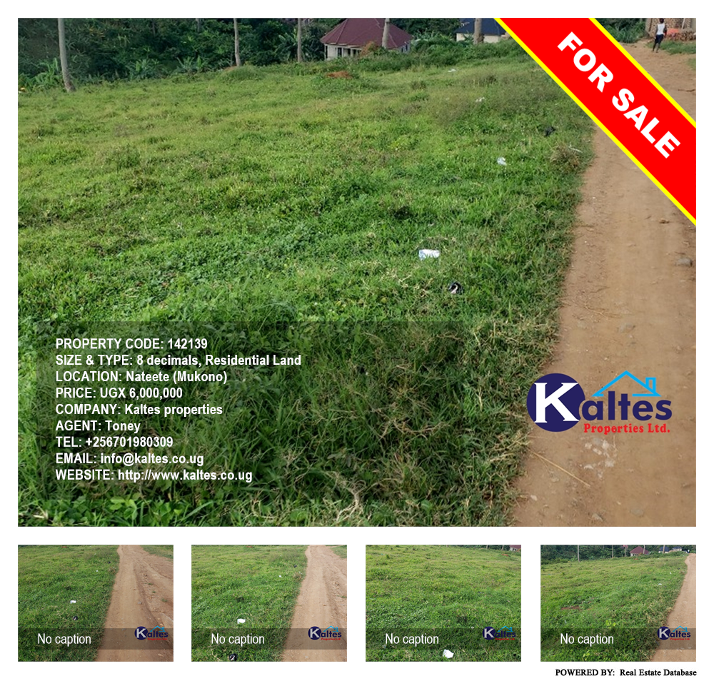 Residential Land  for sale in Nateete Mukono Uganda, code: 142139