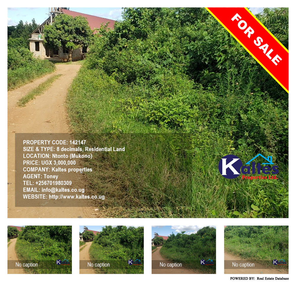 Residential Land  for sale in Ntonto Mukono Uganda, code: 142147