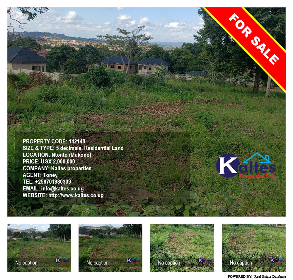 Residential Land  for sale in Ntonto Mukono Uganda, code: 142148