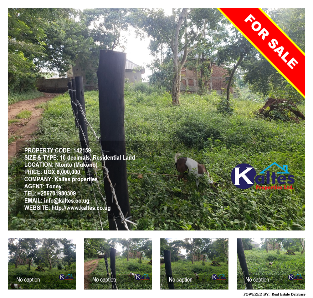 Residential Land  for sale in Ntonto Mukono Uganda, code: 142159