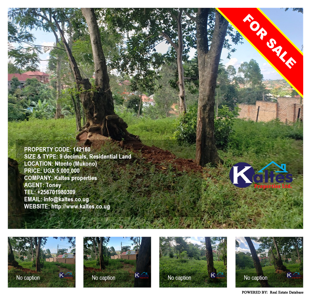 Residential Land  for sale in Ntonto Mukono Uganda, code: 142160