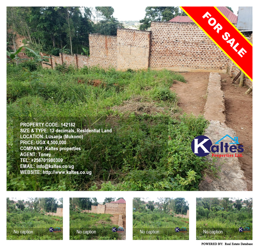 Residential Land  for sale in Lusanja Mukono Uganda, code: 142162