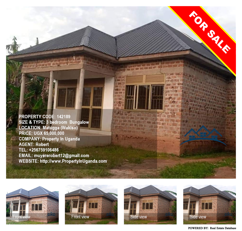 3 bedroom Bungalow  for sale in Matugga Wakiso Uganda, code: 142189