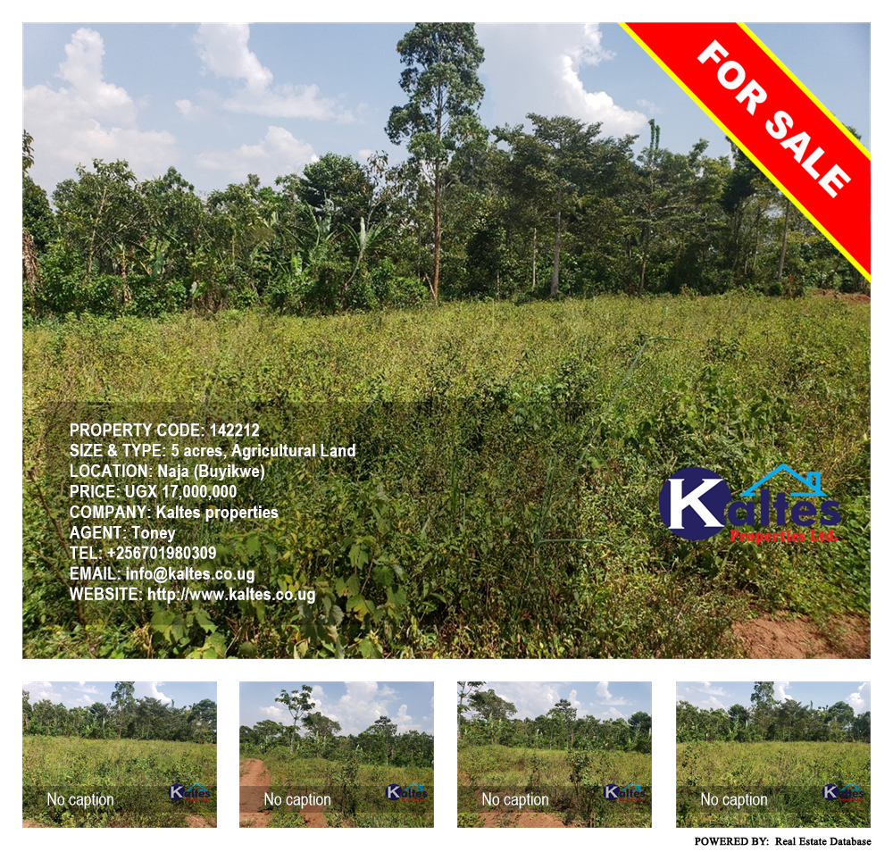Agricultural Land  for sale in Naja Buyikwe Uganda, code: 142212