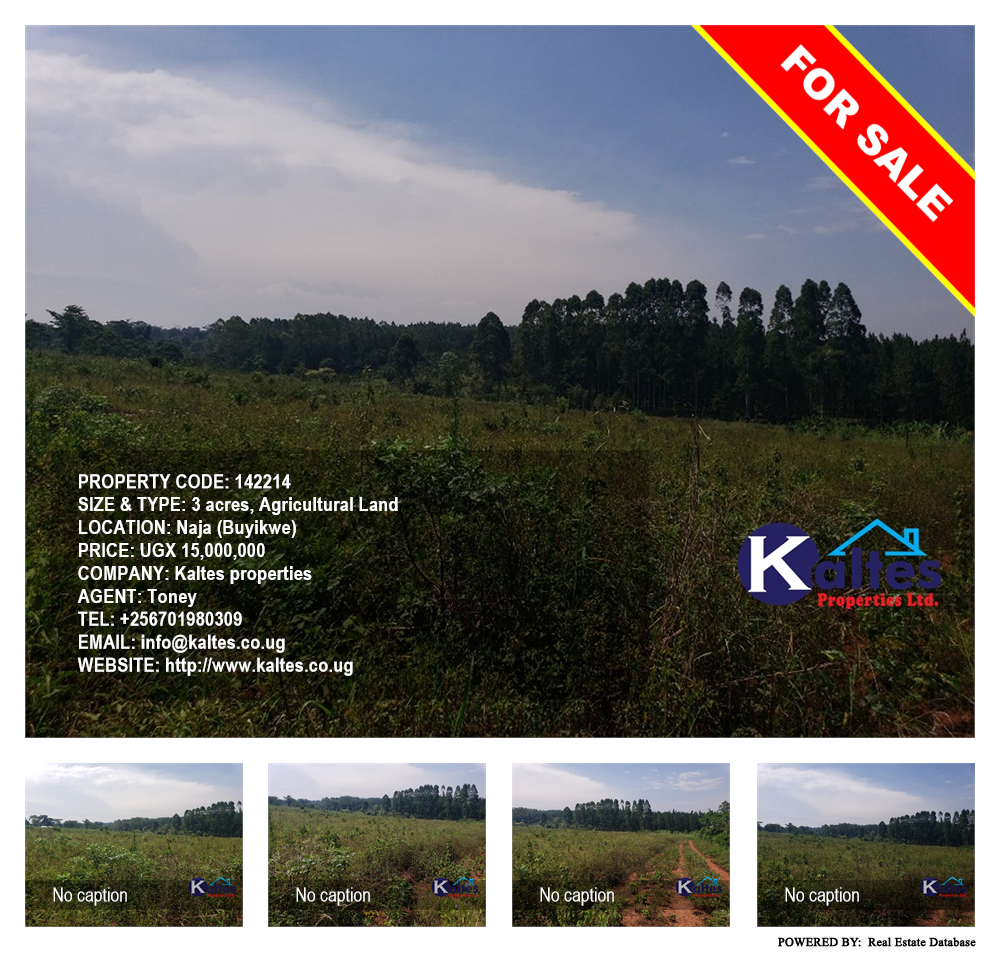 Agricultural Land  for sale in Naja Buyikwe Uganda, code: 142214