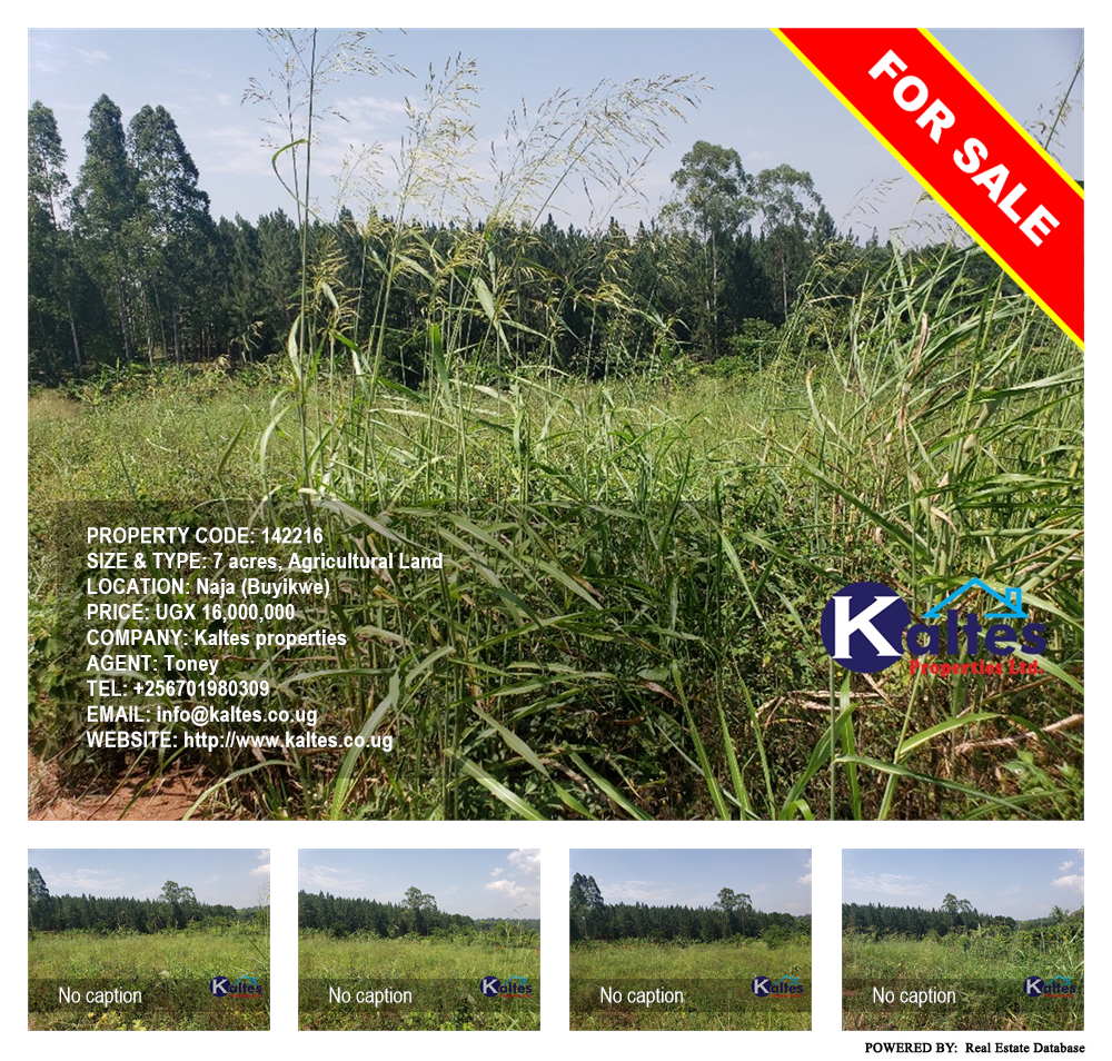 Agricultural Land  for sale in Naja Buyikwe Uganda, code: 142216