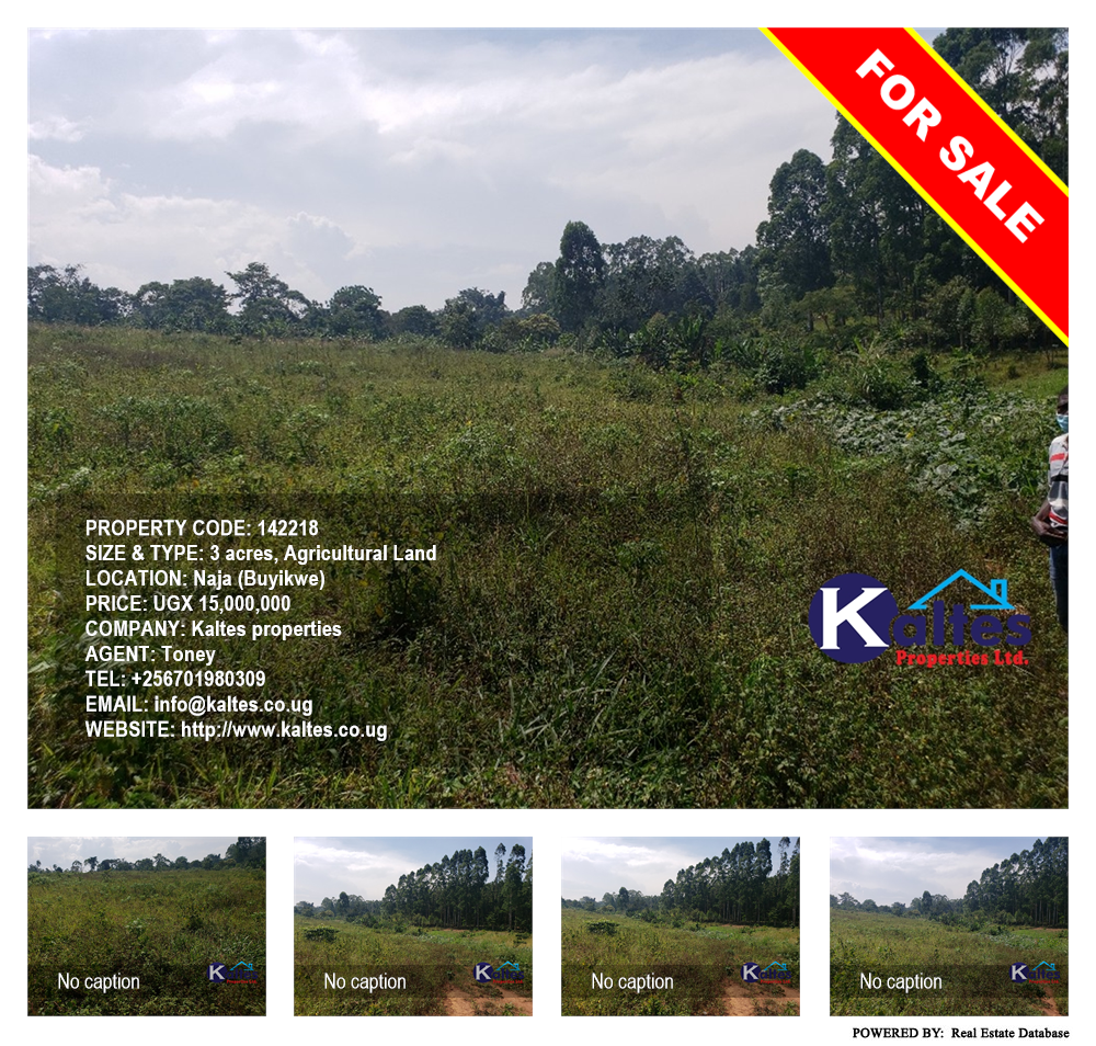 Agricultural Land  for sale in Naja Buyikwe Uganda, code: 142218