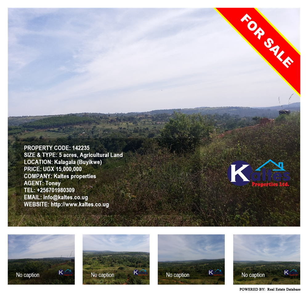 Agricultural Land  for sale in Kalagala Buyikwe Uganda, code: 142235