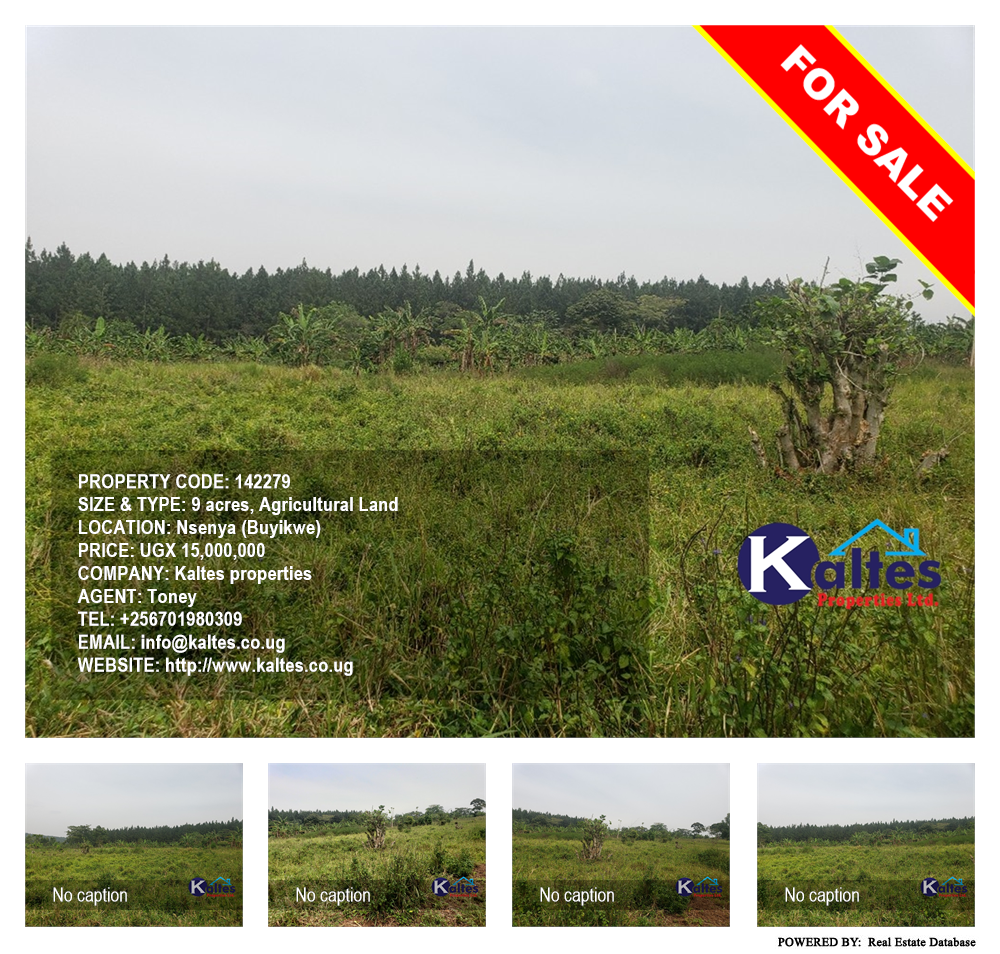 Agricultural Land  for sale in Nsenya Buyikwe Uganda, code: 142279