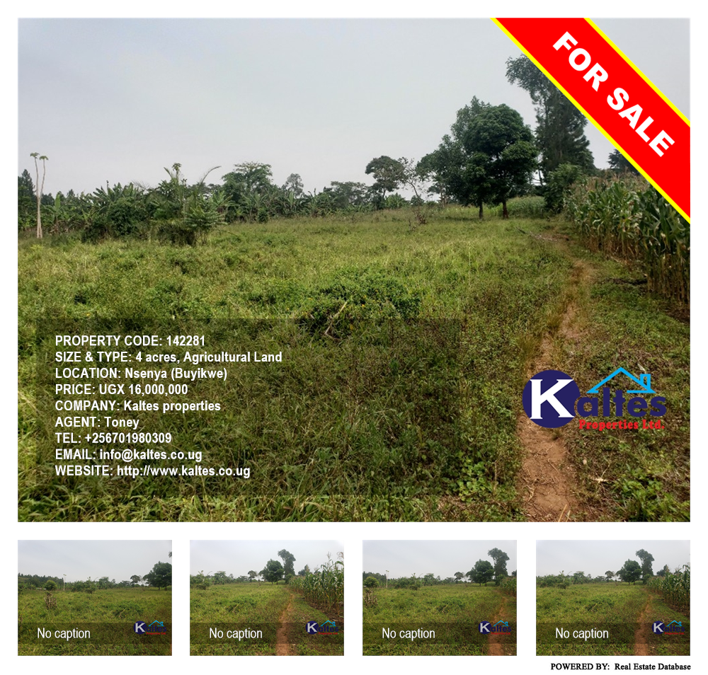 Agricultural Land  for sale in Nsenya Buyikwe Uganda, code: 142281