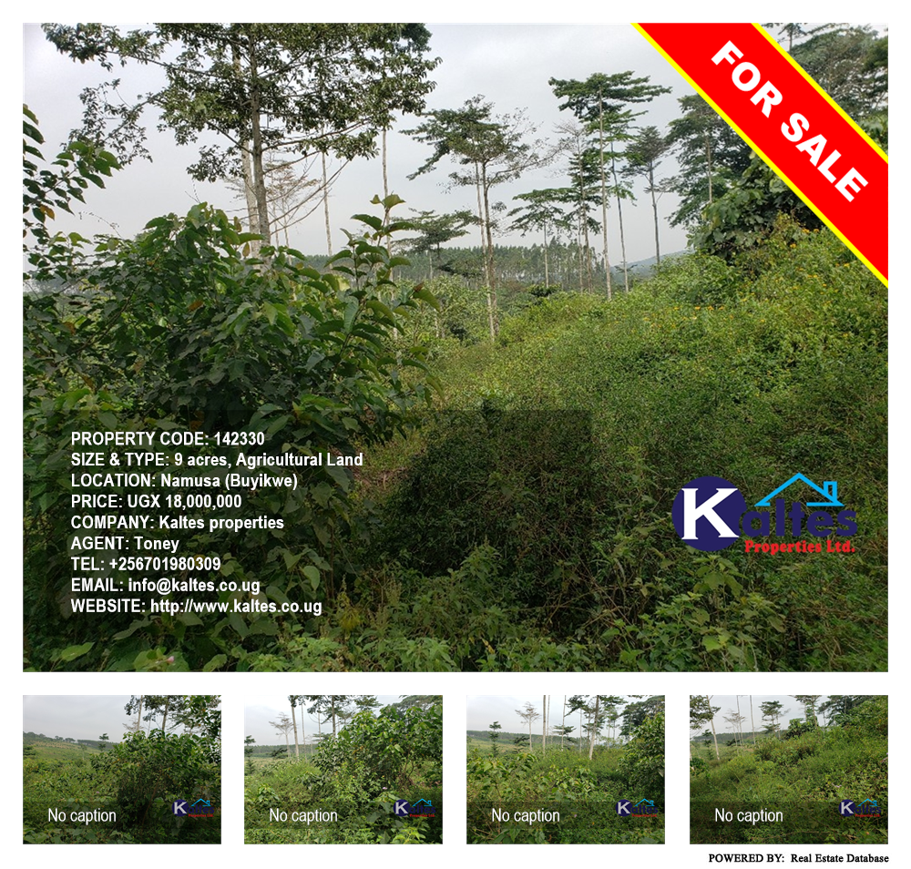 Agricultural Land  for sale in Namusa Buyikwe Uganda, code: 142330