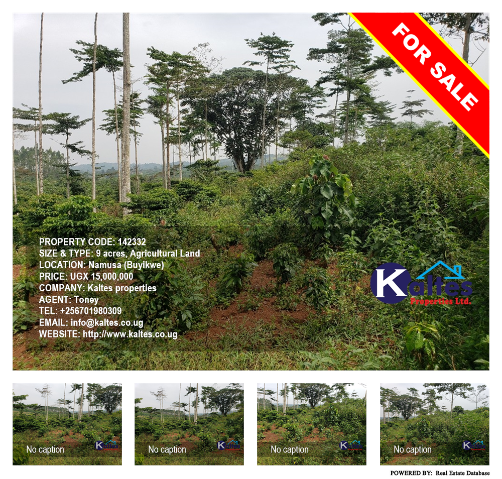 Agricultural Land  for sale in Namusa Buyikwe Uganda, code: 142332