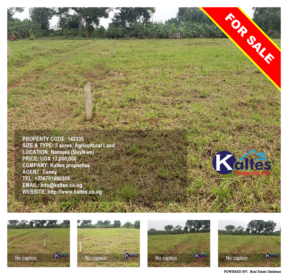 Agricultural Land  for sale in Namusa Buyikwe Uganda, code: 142335