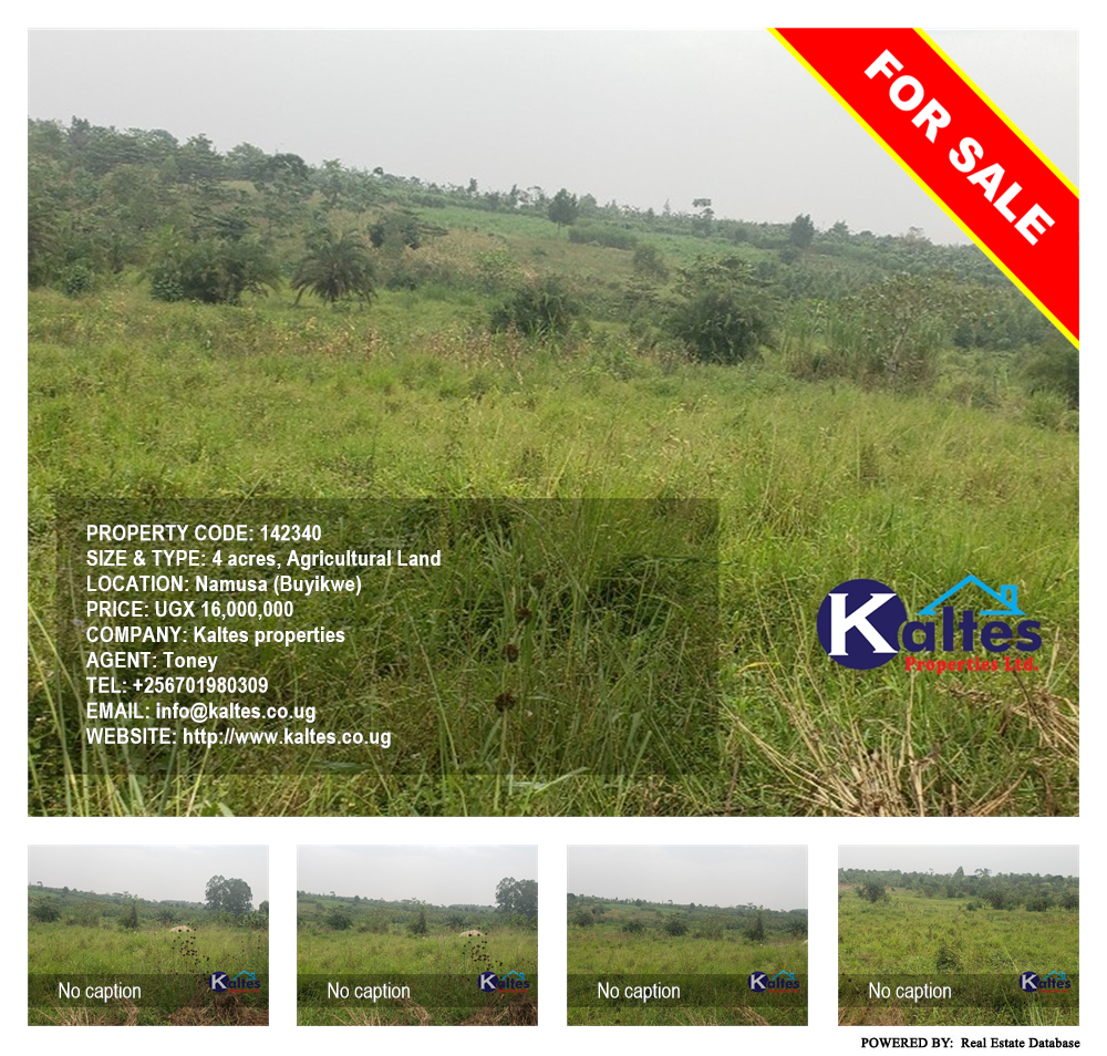Agricultural Land  for sale in Namusa Buyikwe Uganda, code: 142340