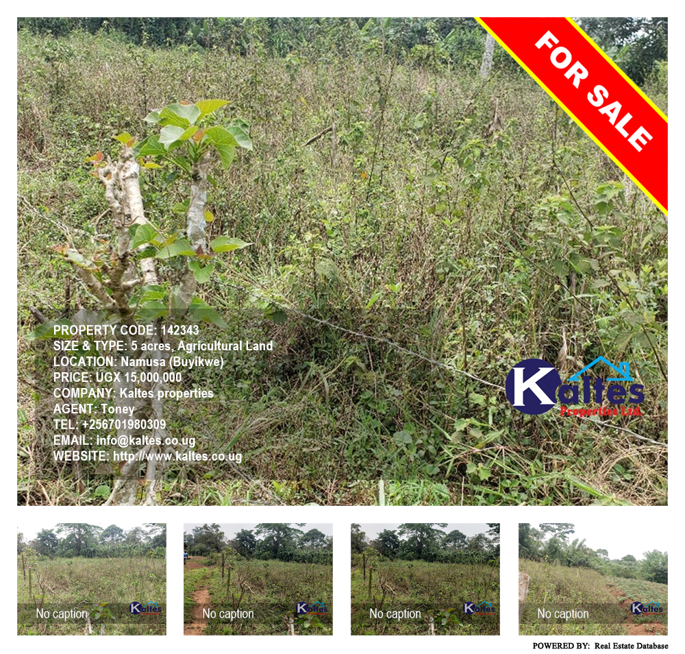 Agricultural Land  for sale in Namusa Buyikwe Uganda, code: 142343