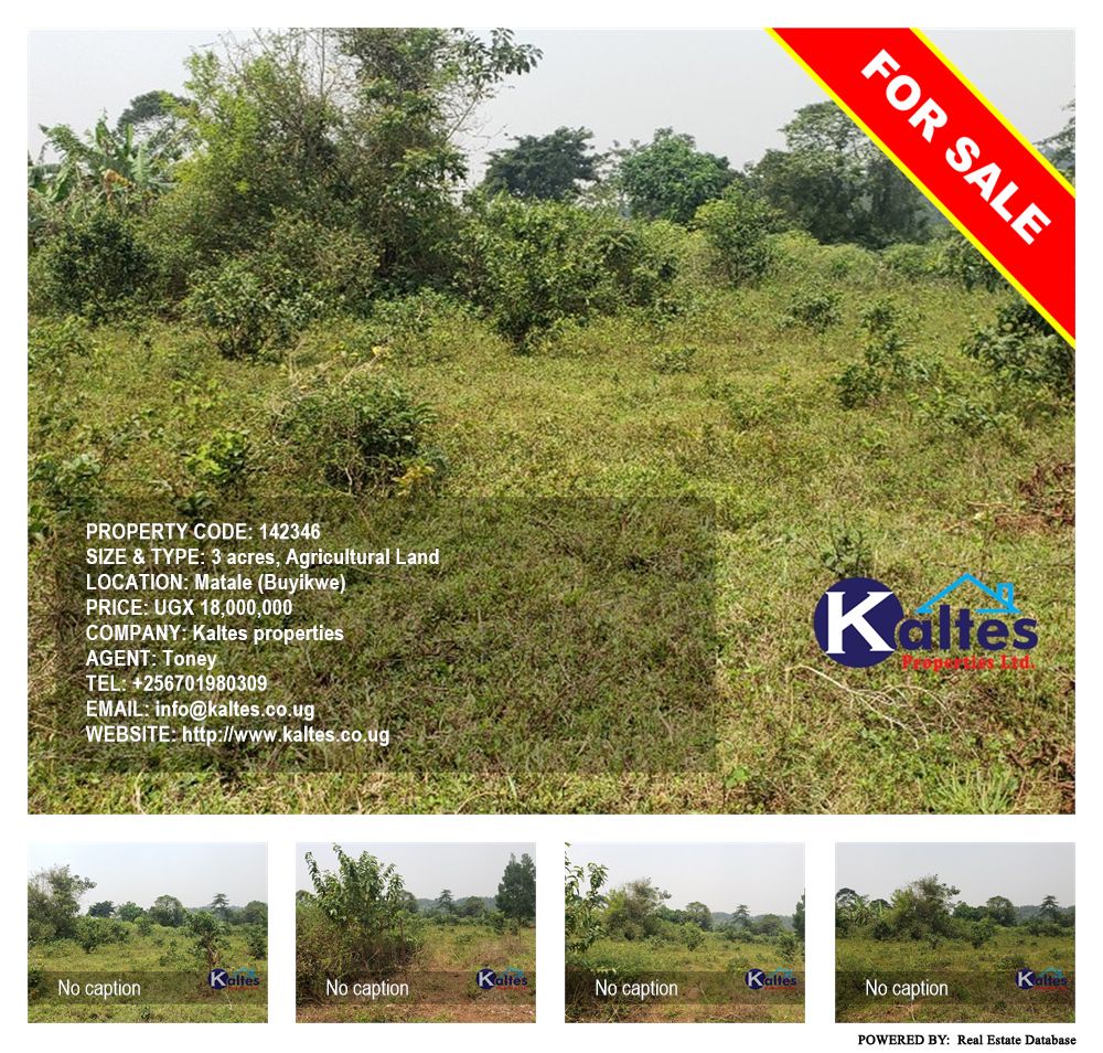 Agricultural Land  for sale in Matale Buyikwe Uganda, code: 142346