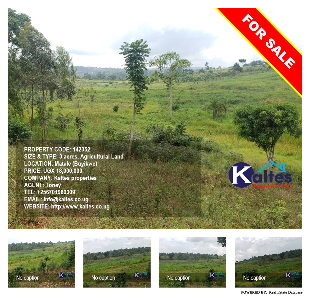 Agricultural Land  for sale in Matale Buyikwe Uganda, code: 142352