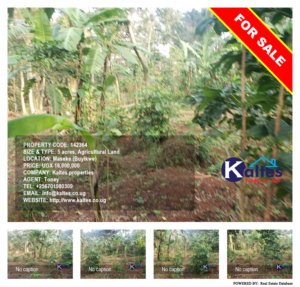 Agricultural Land  for sale in Maseke Buyikwe Uganda, code: 142364