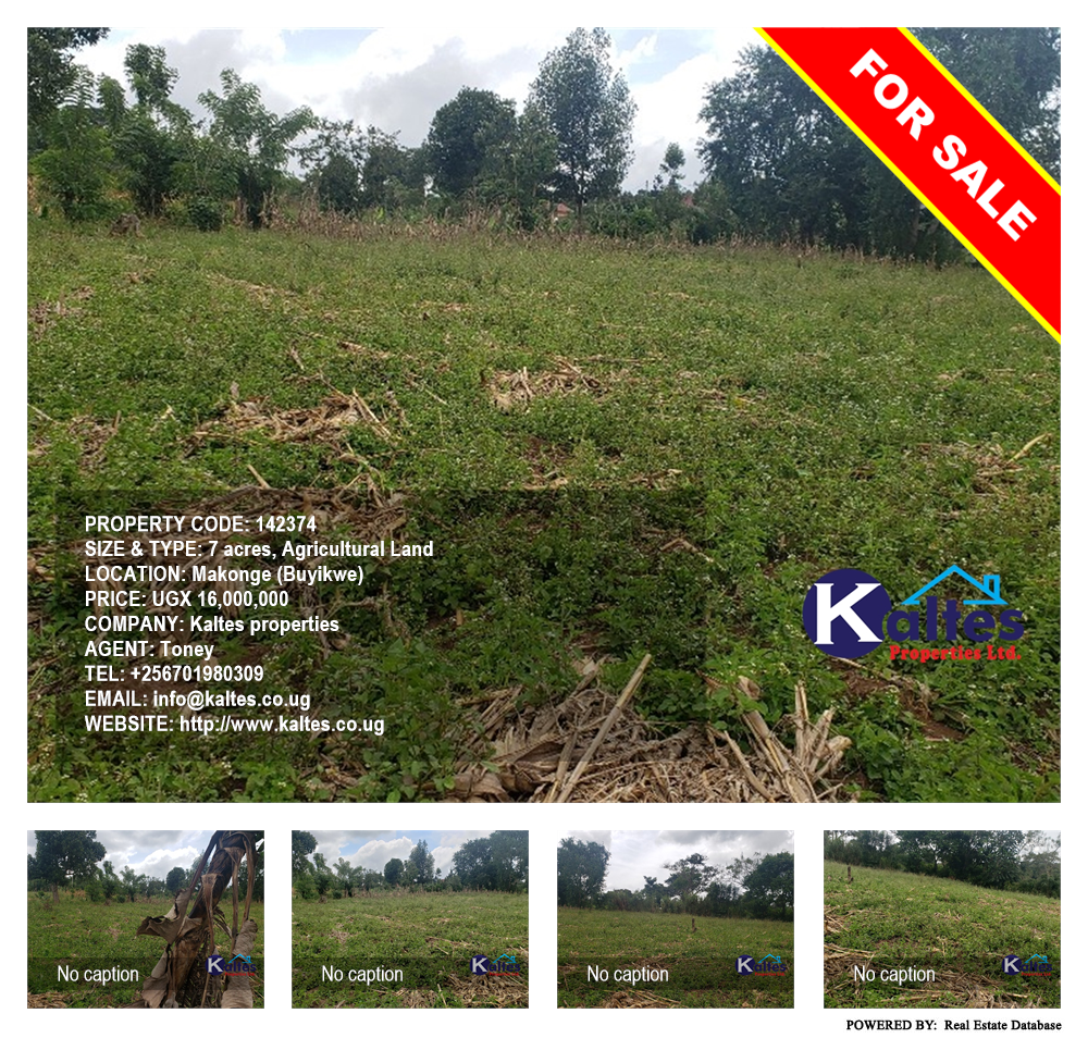 Agricultural Land  for sale in Makonge Buyikwe Uganda, code: 142374
