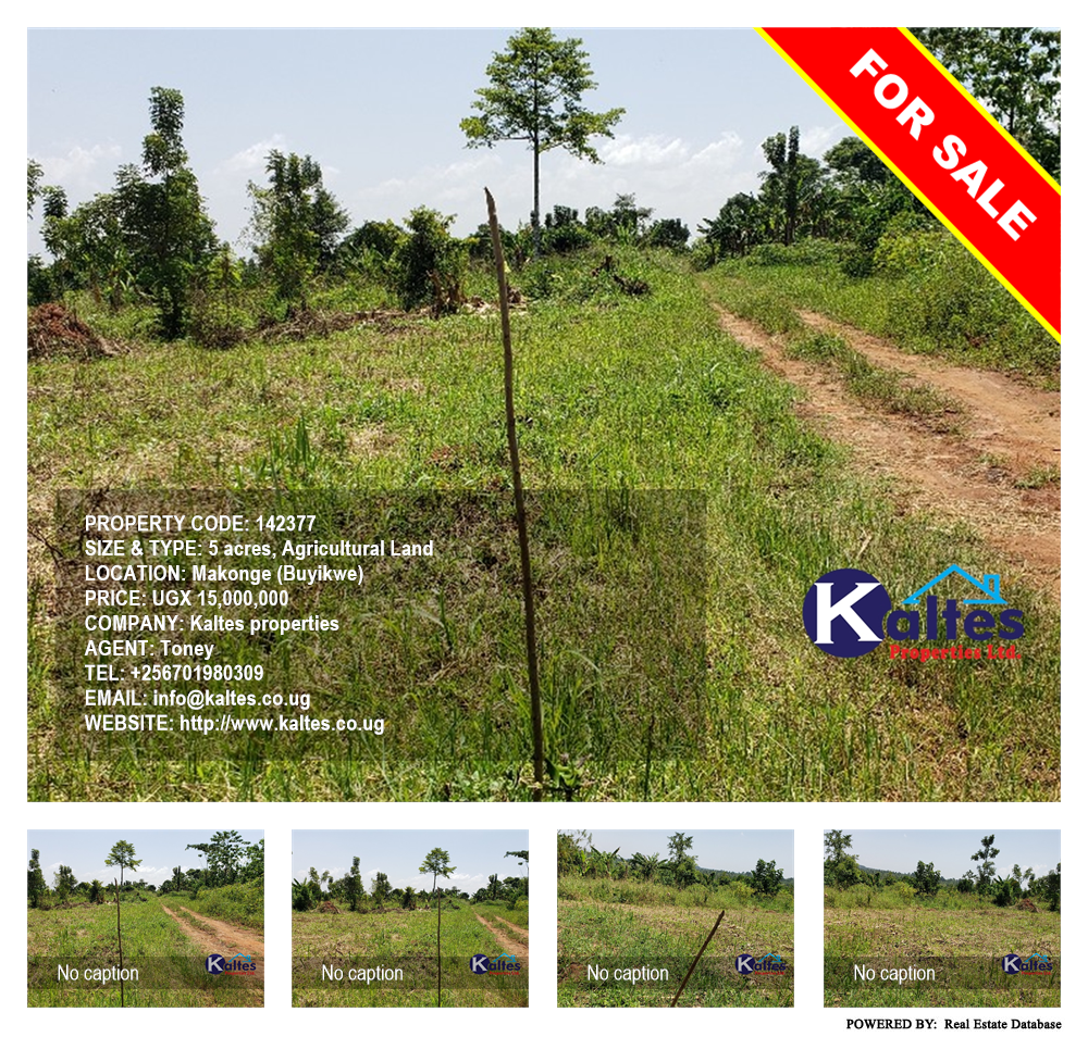 Agricultural Land  for sale in Makonge Buyikwe Uganda, code: 142377