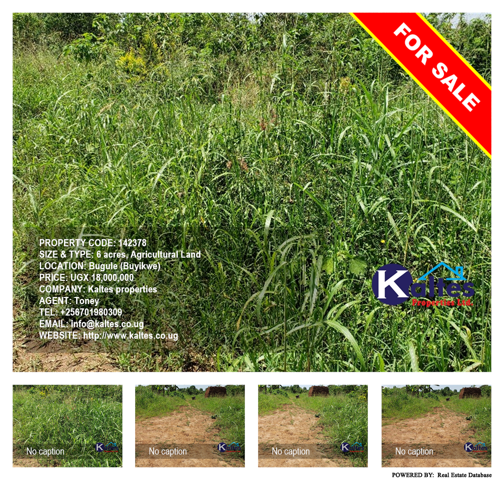 Agricultural Land  for sale in Bugule Buyikwe Uganda, code: 142378
