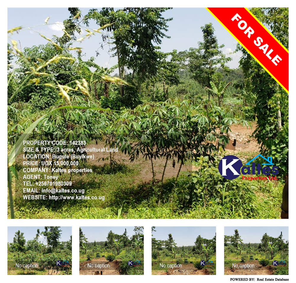 Agricultural Land  for sale in Bugule Buyikwe Uganda, code: 142383