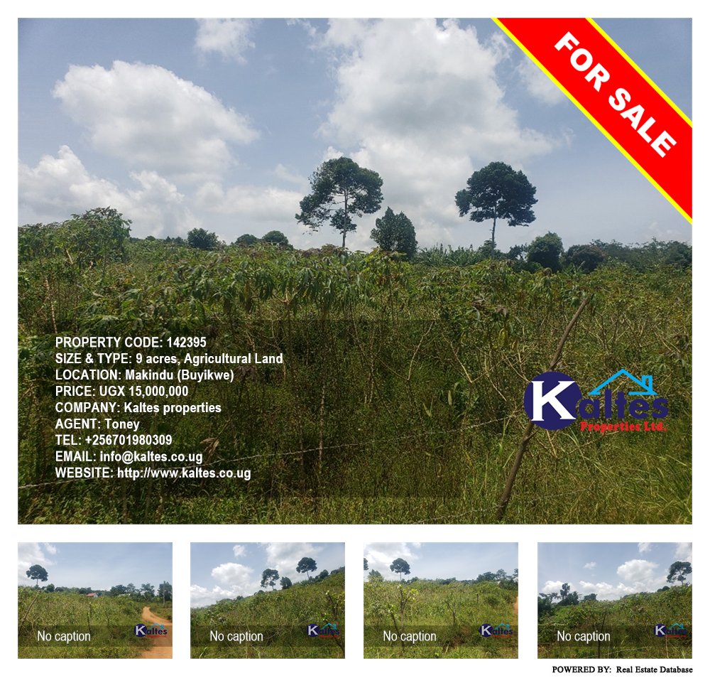 Agricultural Land  for sale in Makindu Buyikwe Uganda, code: 142395