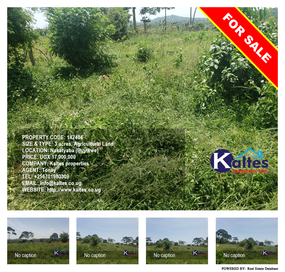 Agricultural Land  for sale in Nakatyaba Buyikwe Uganda, code: 142404
