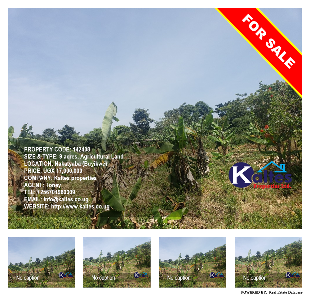 Agricultural Land  for sale in Nakatyaba Buyikwe Uganda, code: 142408