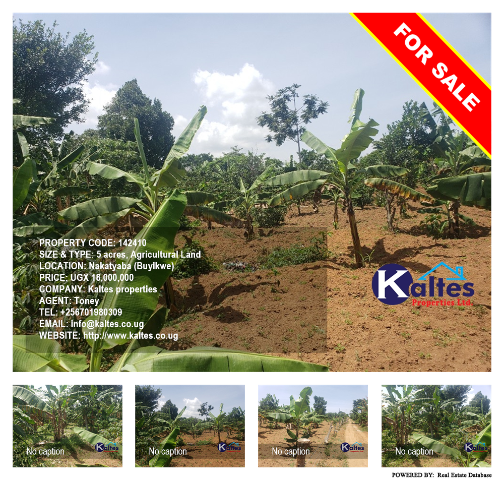 Agricultural Land  for sale in Nakatyaba Buyikwe Uganda, code: 142410