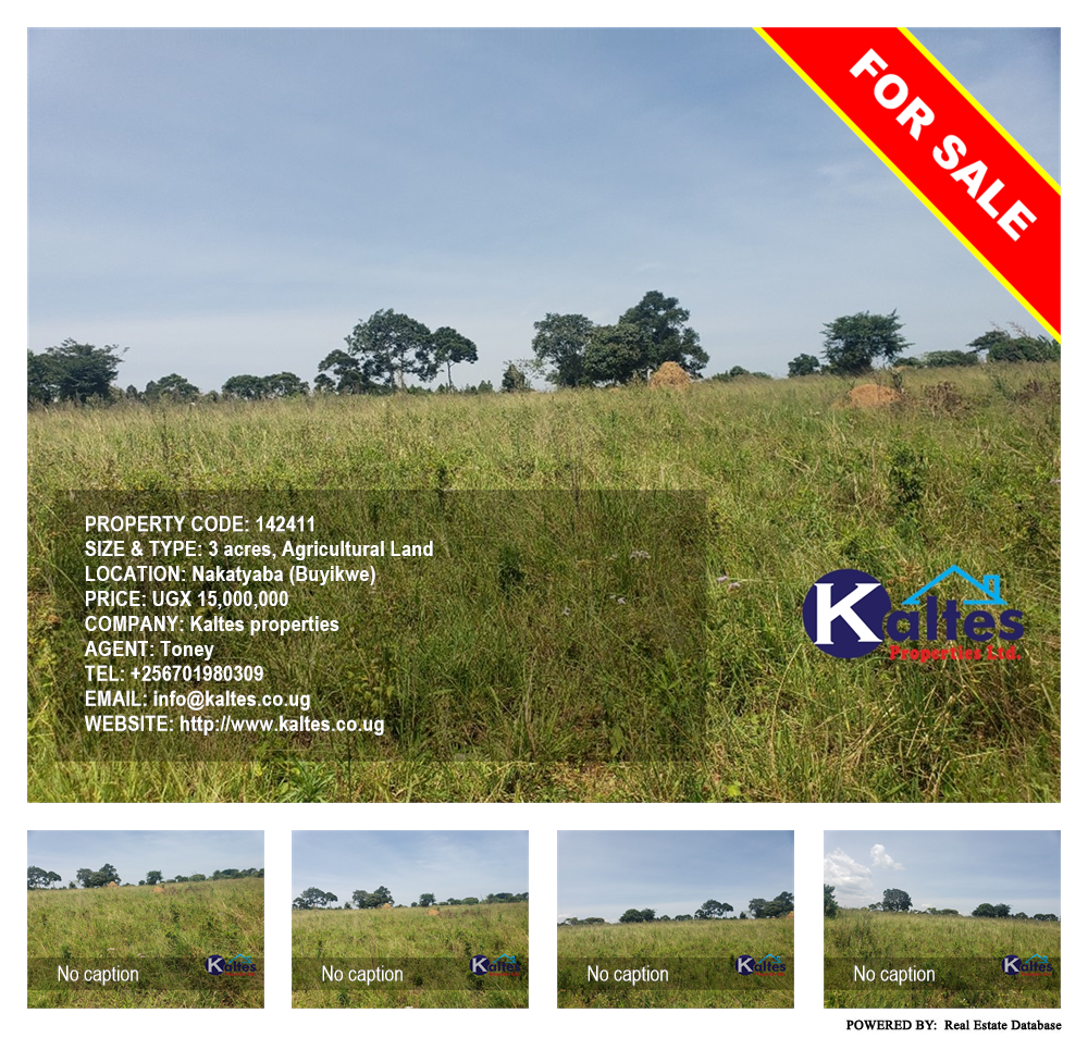 Agricultural Land  for sale in Nakatyaba Buyikwe Uganda, code: 142411