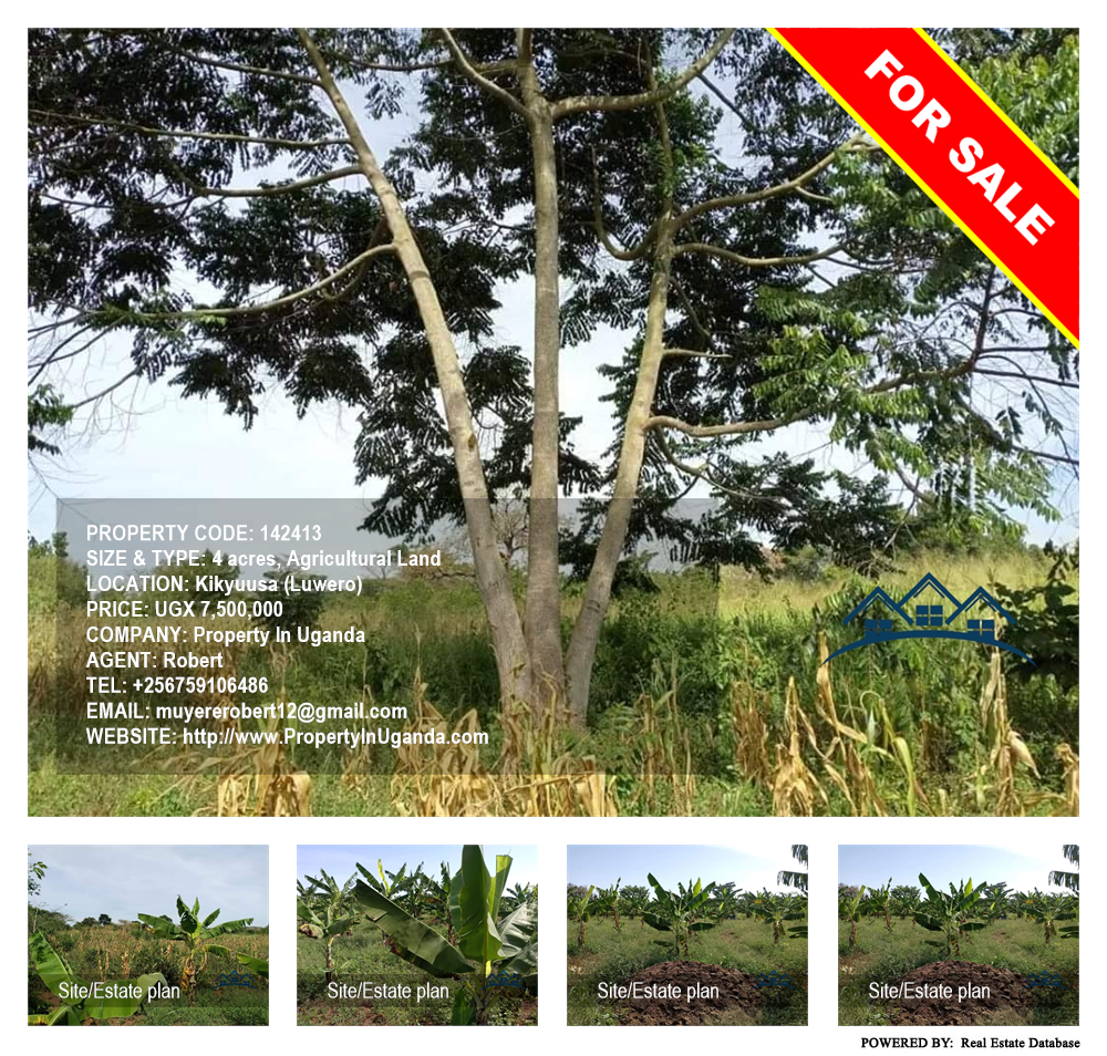 Agricultural Land  for sale in Kikyuusa Luweero Uganda, code: 142413