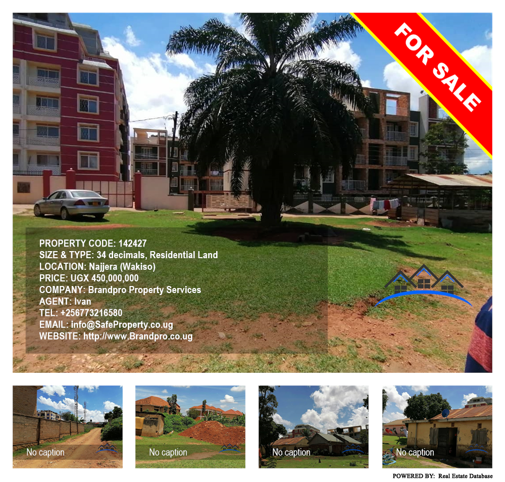 Residential Land  for sale in Najjera Wakiso Uganda, code: 142427