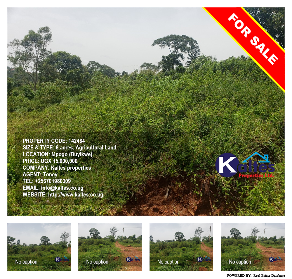 Agricultural Land  for sale in Mpogo Buyikwe Uganda, code: 142484