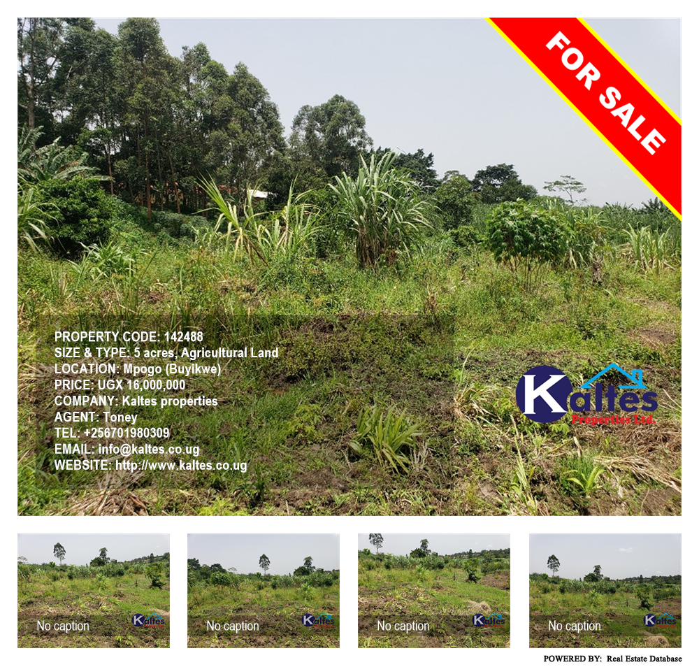 Agricultural Land  for sale in Mpogo Buyikwe Uganda, code: 142488