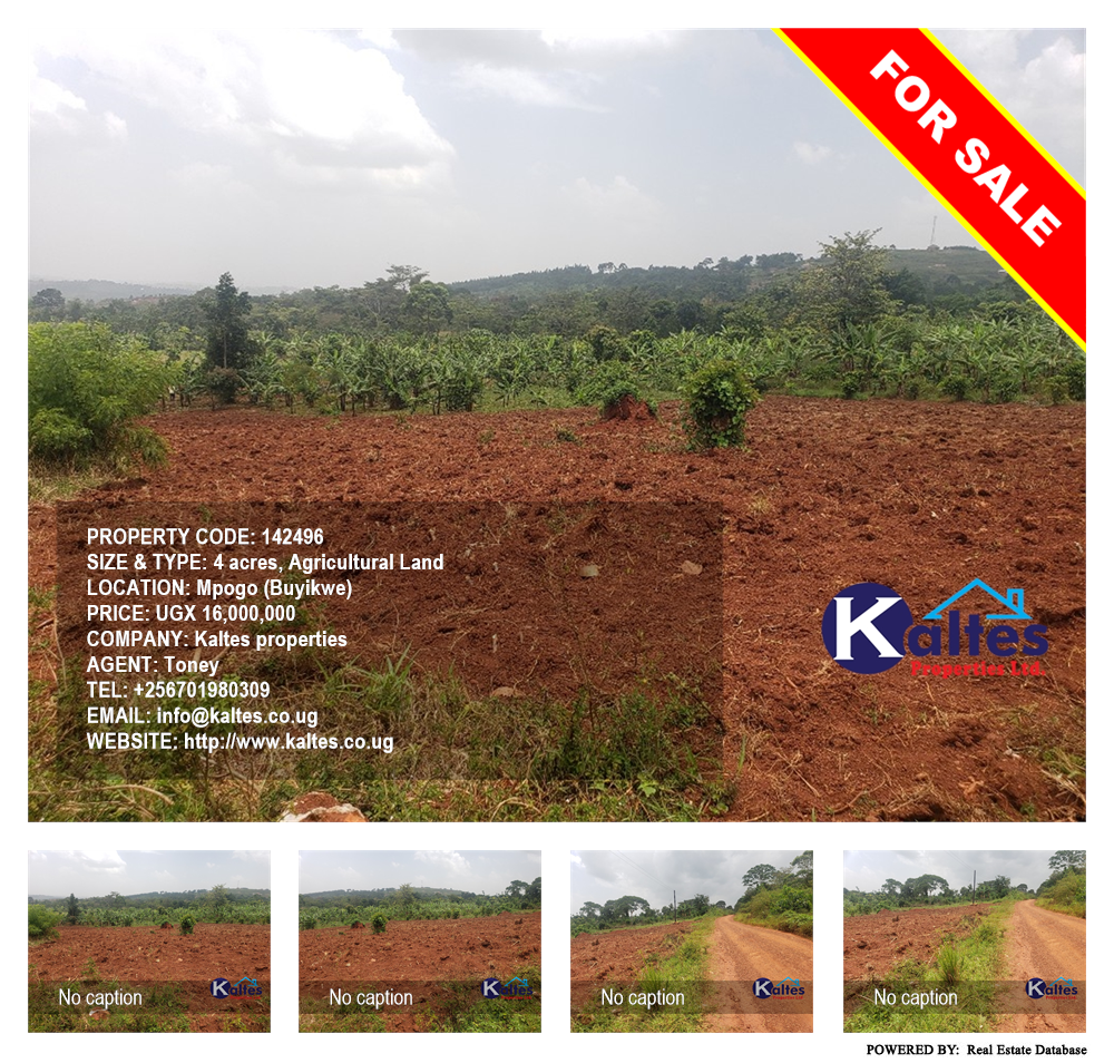 Agricultural Land  for sale in Mpogo Buyikwe Uganda, code: 142496