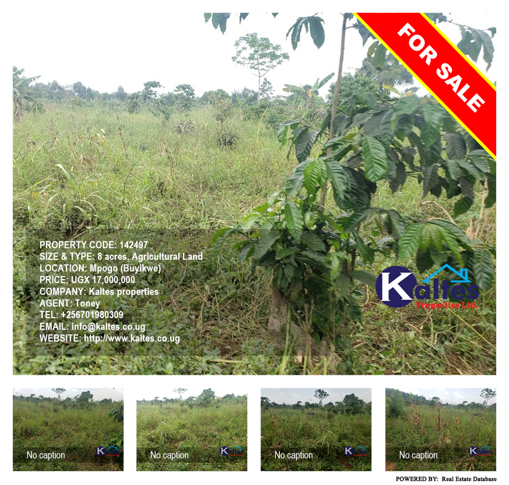 Agricultural Land  for sale in Mpogo Buyikwe Uganda, code: 142497