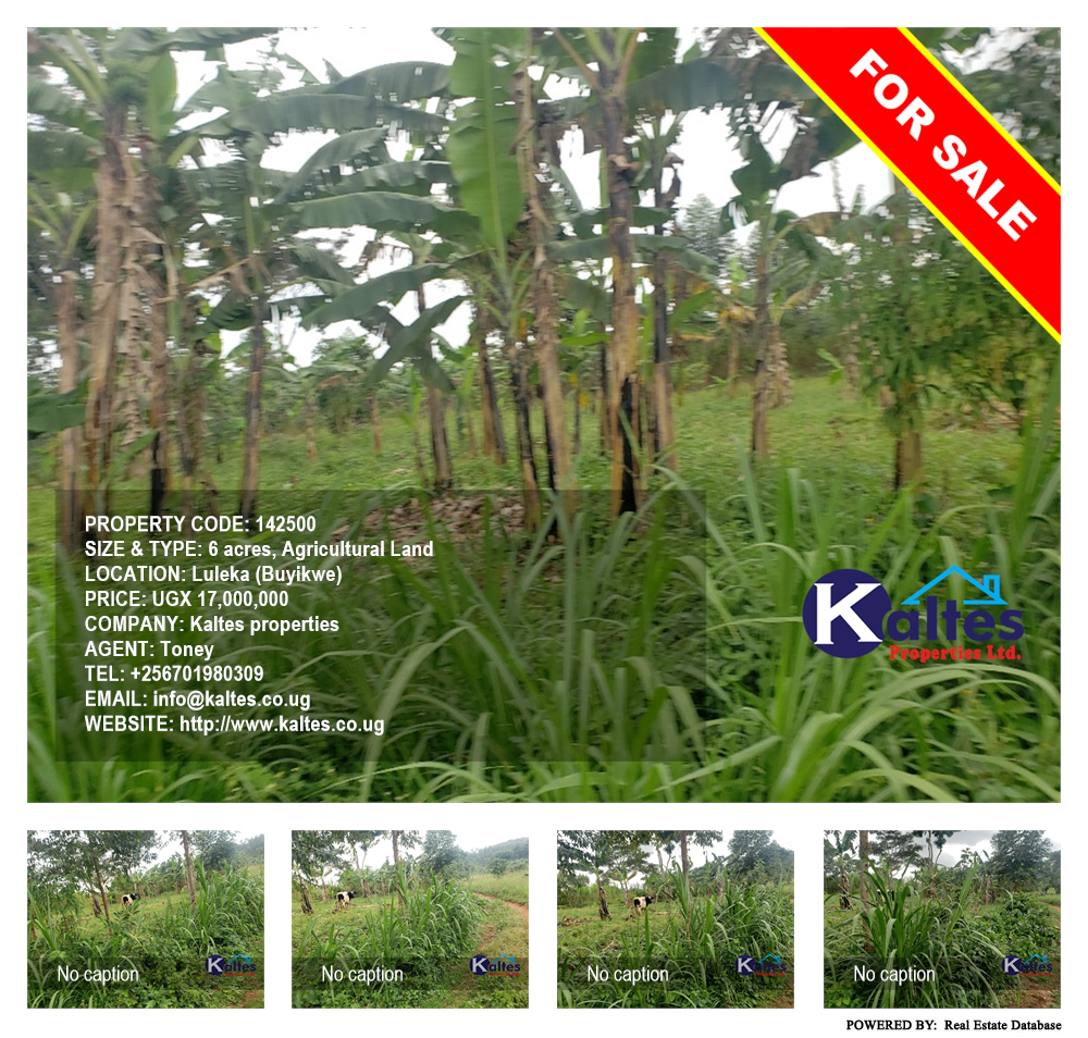 Agricultural Land  for sale in Luleka Buyikwe Uganda, code: 142500