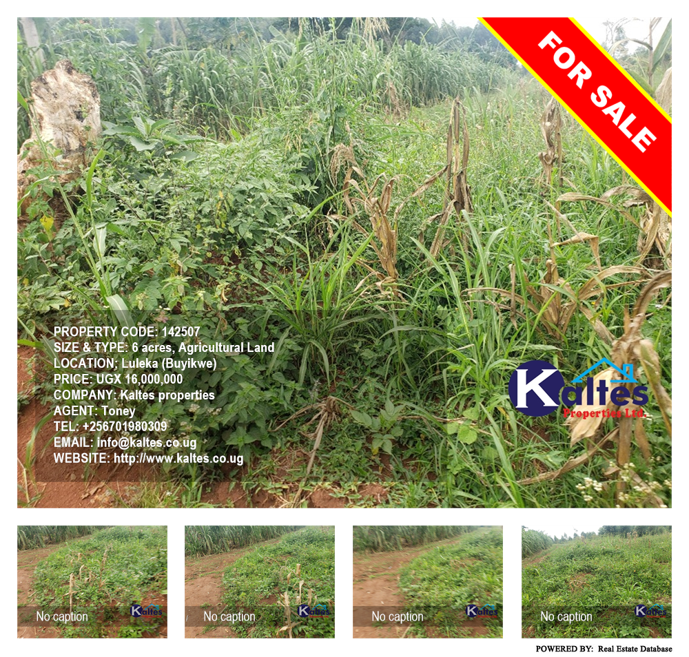 Agricultural Land  for sale in Luleka Buyikwe Uganda, code: 142507